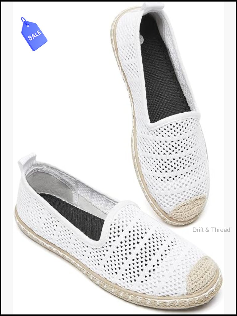 Women's Breathable Mesh Slip On Flats Loafers Memory Foam Comfort Shoes